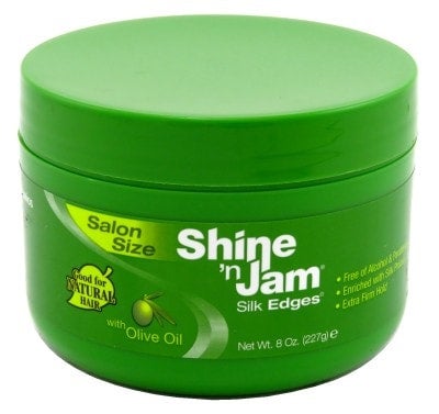 Ampro Shine 'N Jam Silk Edges 8 OZ Olive